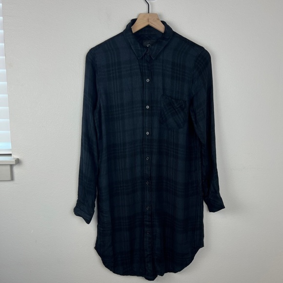 Rails Bianca Shirt Dress Onyx Jet - Picture 2 of 6